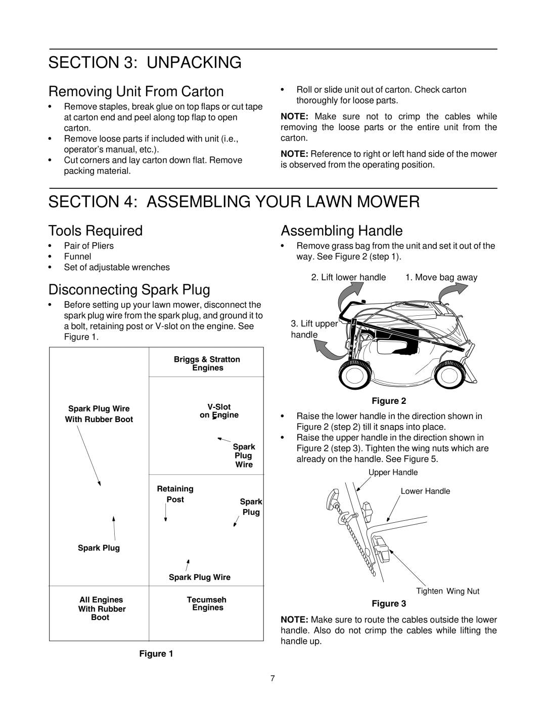 MTD 440 Thru E459 manual Unpacking, Assembling Your Lawn Mower, Removing Unit From Carton, Tools Required 