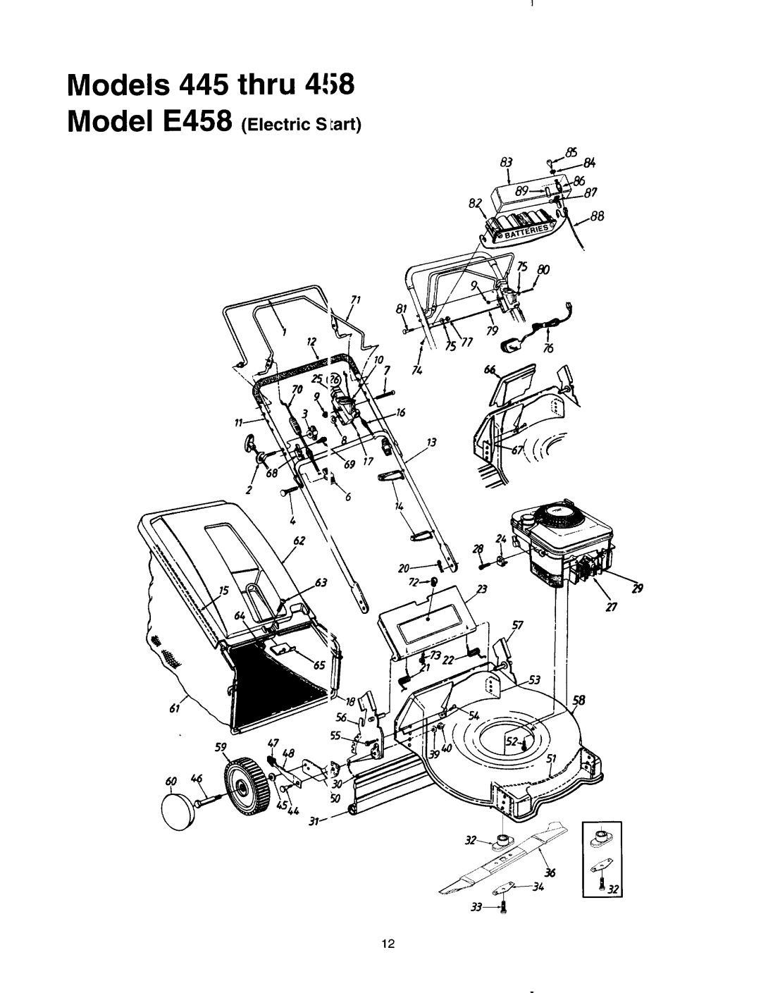 MTD 445-E458, 370-388, 260-262 manual 