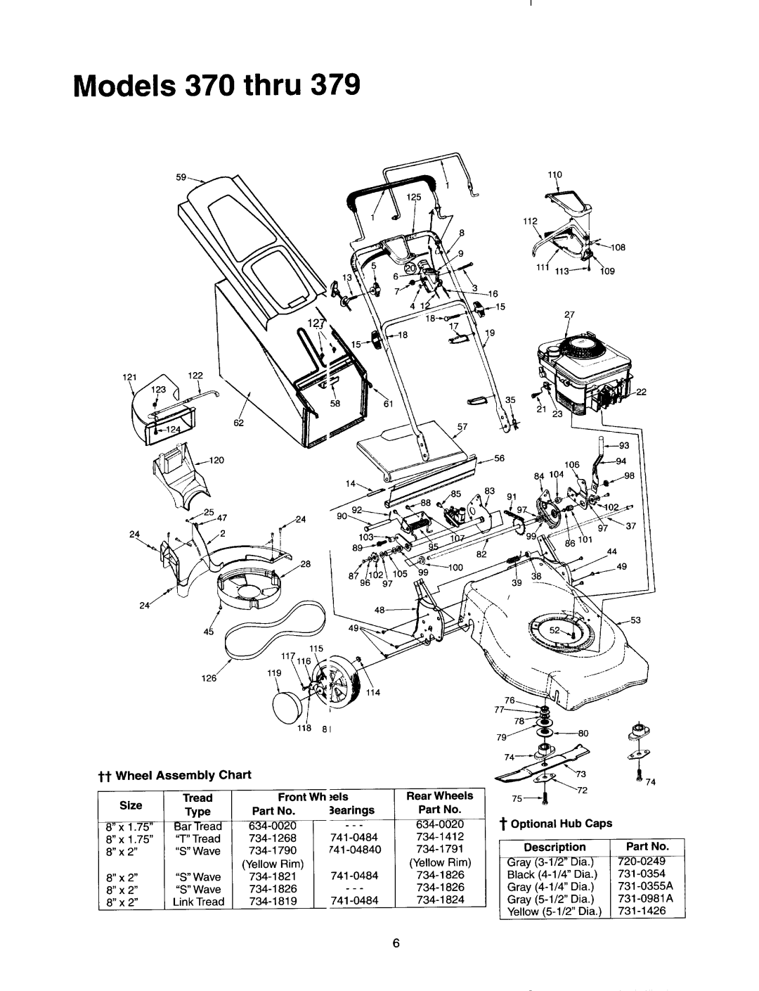 MTD 445-E458, 370-388, 260-262 manual 