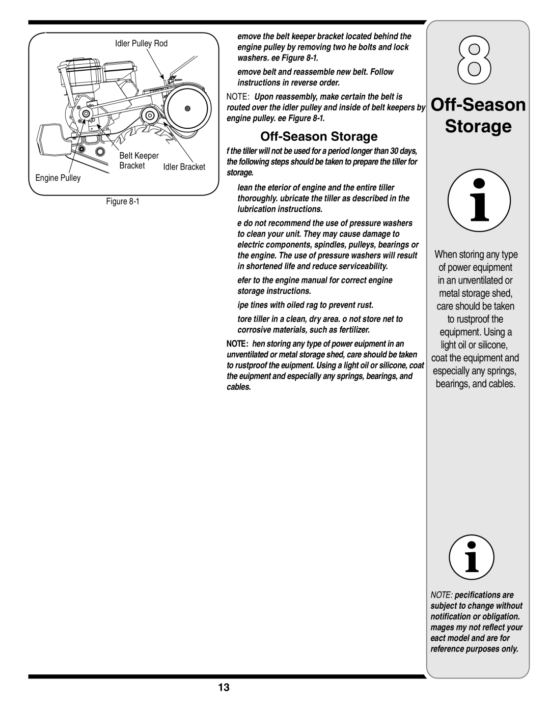 MTD 450 warranty Off-Season Storage, Bracket, Engine Pulley 