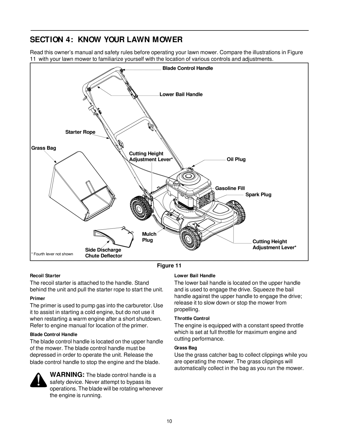 MTD 469 manual Know Your Lawn Mower 