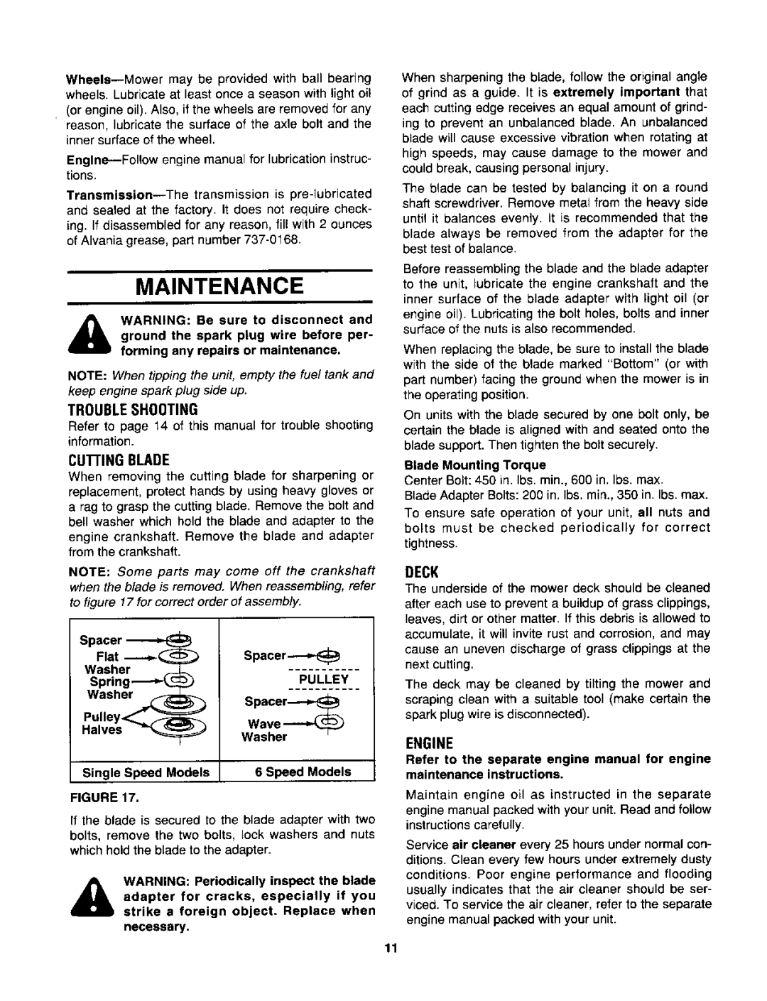 MTD 470 thru 488 manual 