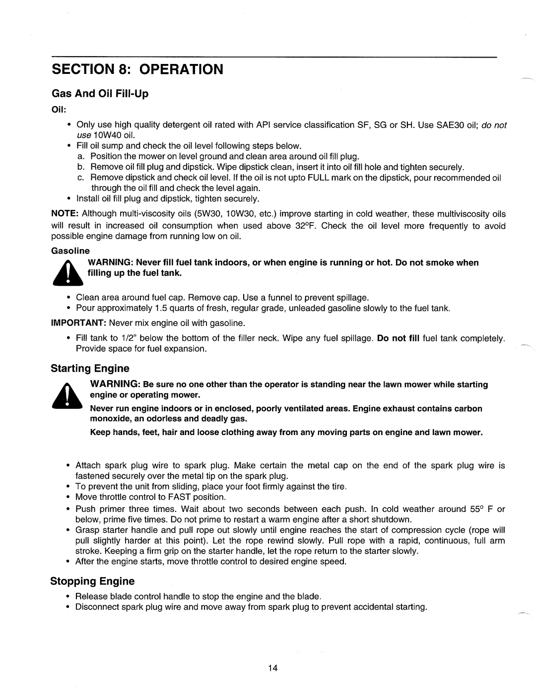 MTD 500 through 509 manual 