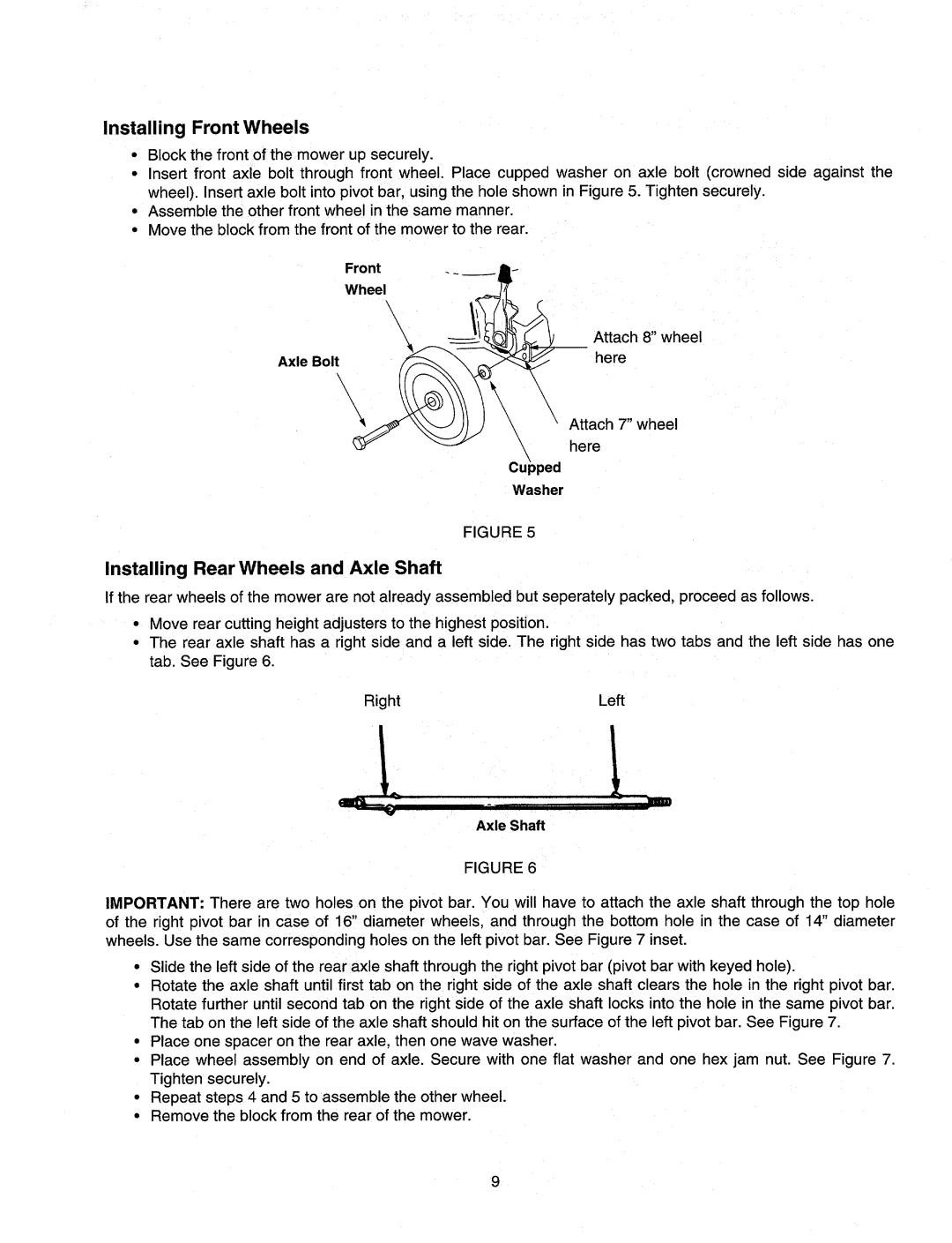 MTD 500 through 509 manual 