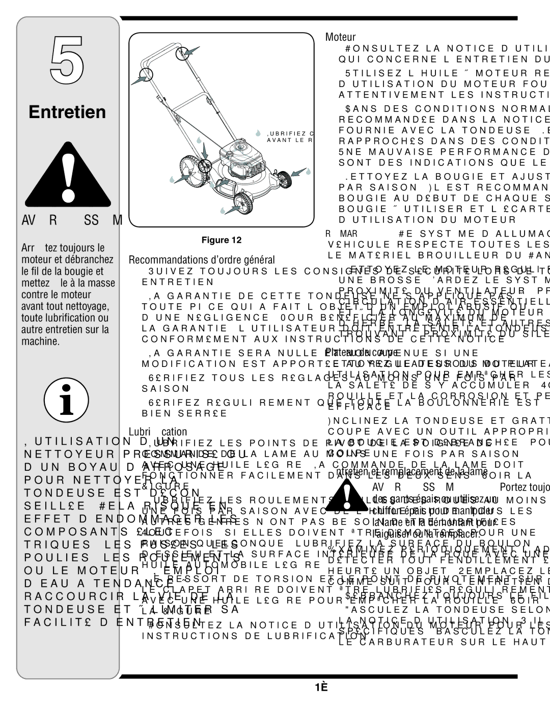 MTD 540-580 Series warranty Moteur, Lame la de remplacement et Entretien, Efficace, Coupe de Plateau 