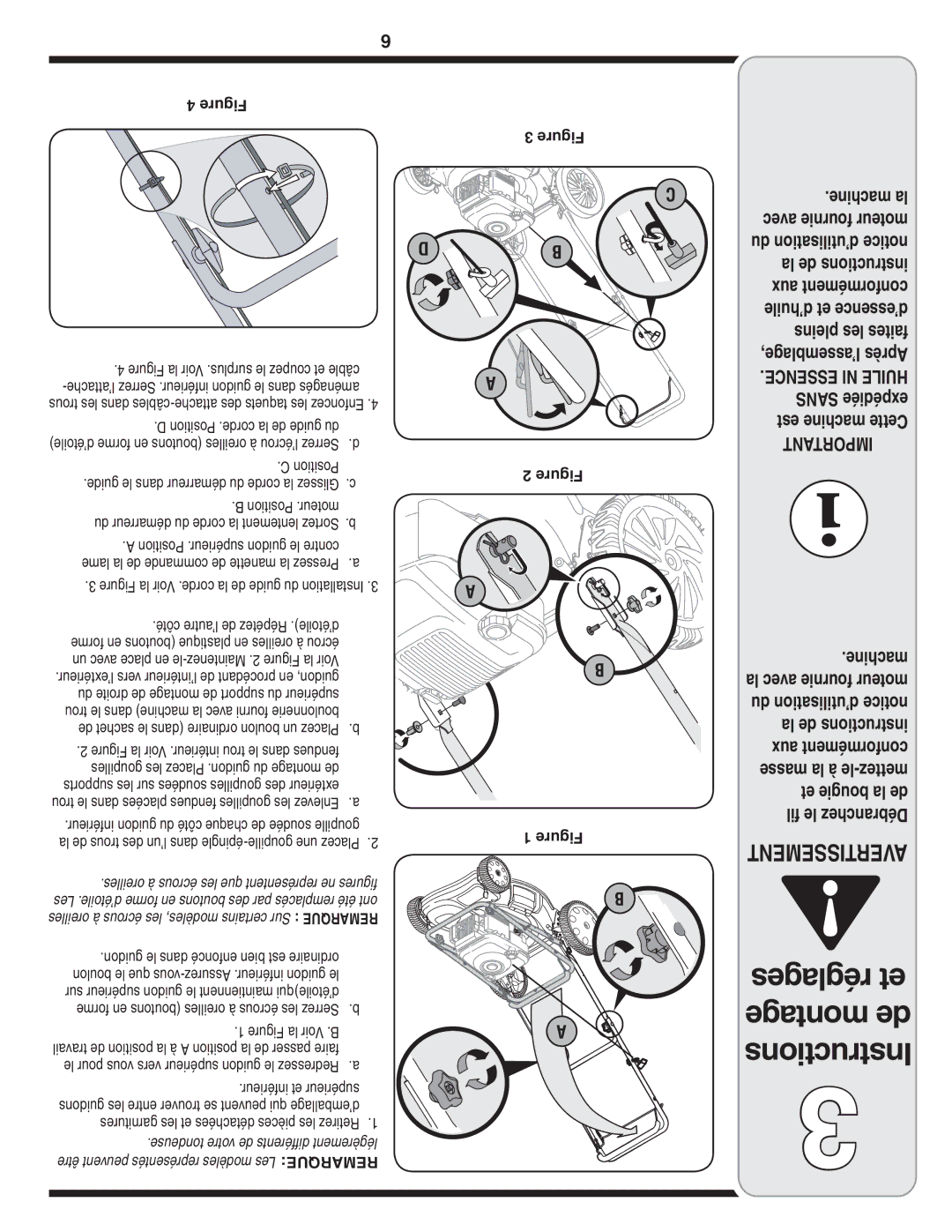 MTD 540-580 Series warranty La de instructions 