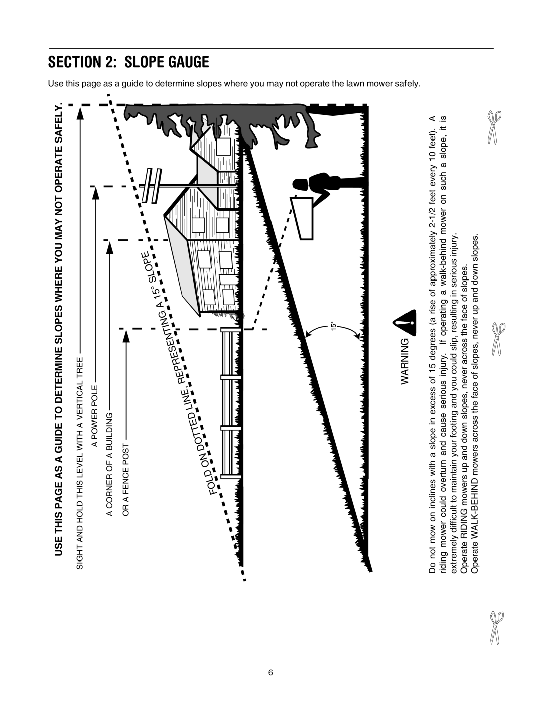 MTD 540 Series manual Slope Gauge 