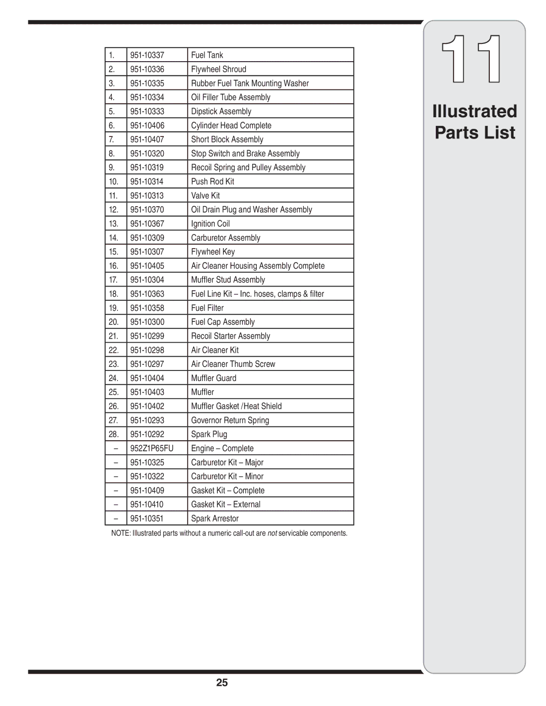 MTD 54M warranty Illustrated Parts List, Fuel Tank 