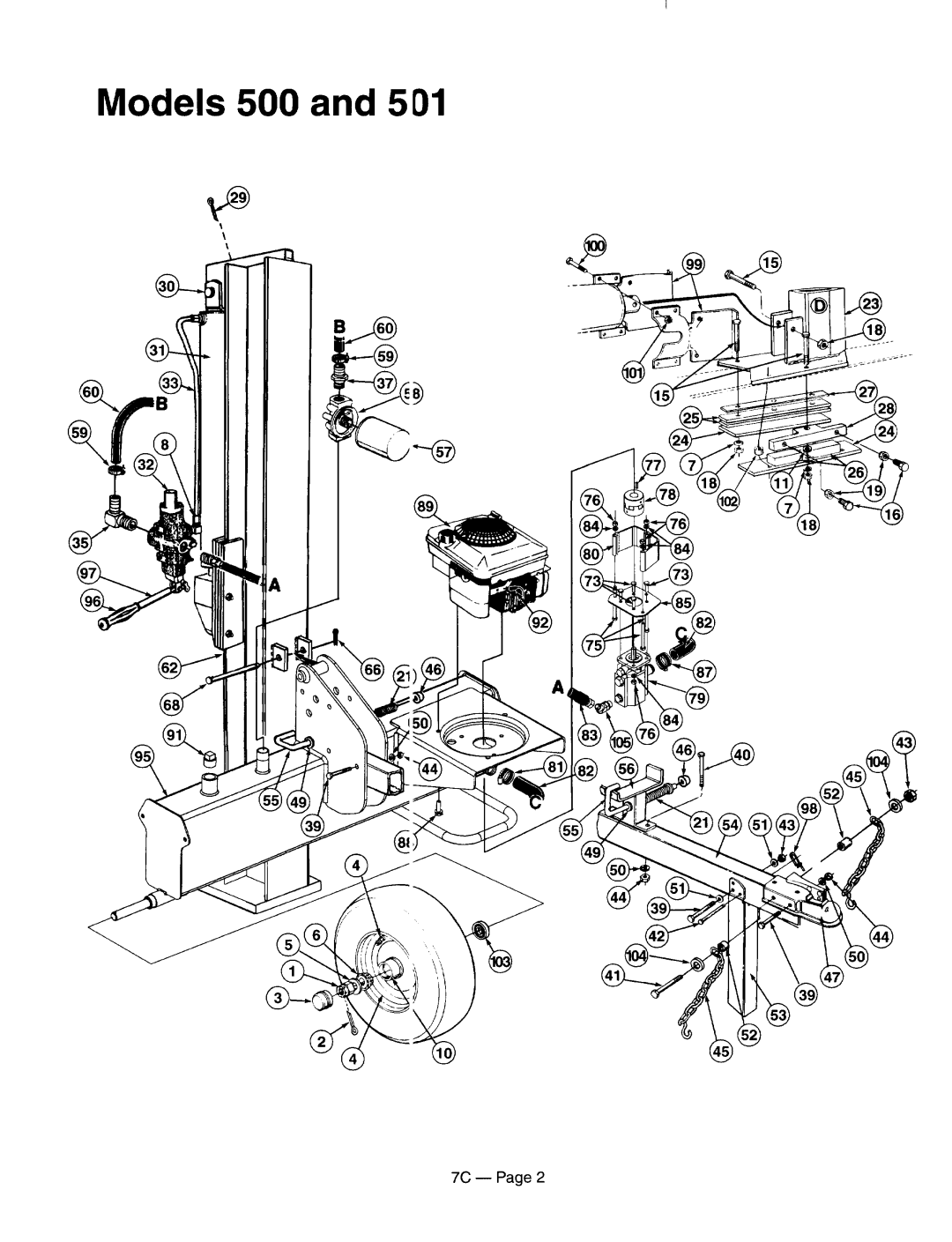 MTD 586, 585, 555, 552, 554, 556, 522, 523, 501 manual 