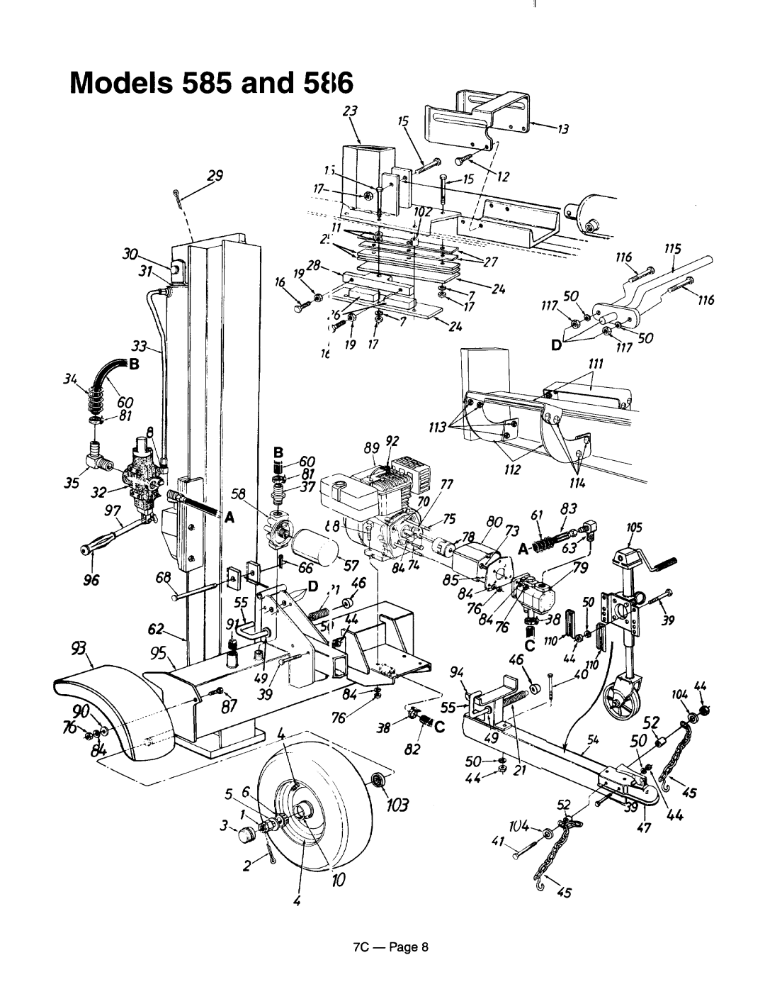 MTD 501, 585, 555, 586, 552, 554, 556, 522, 523 manual 