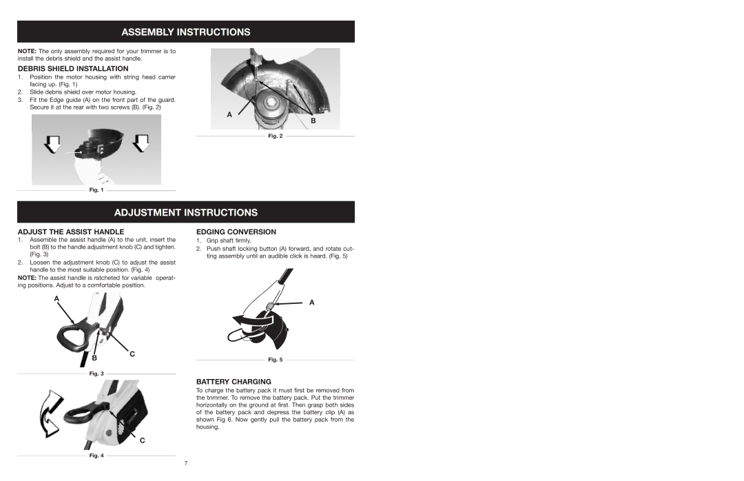 MTD 599 manual Assembly Instructions, Adjustment Instructions 