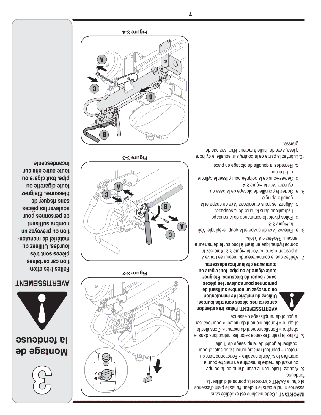 MTD 5DM warranty Fendeuse la de Montage, Bloquer le et, Épingle-goupille 