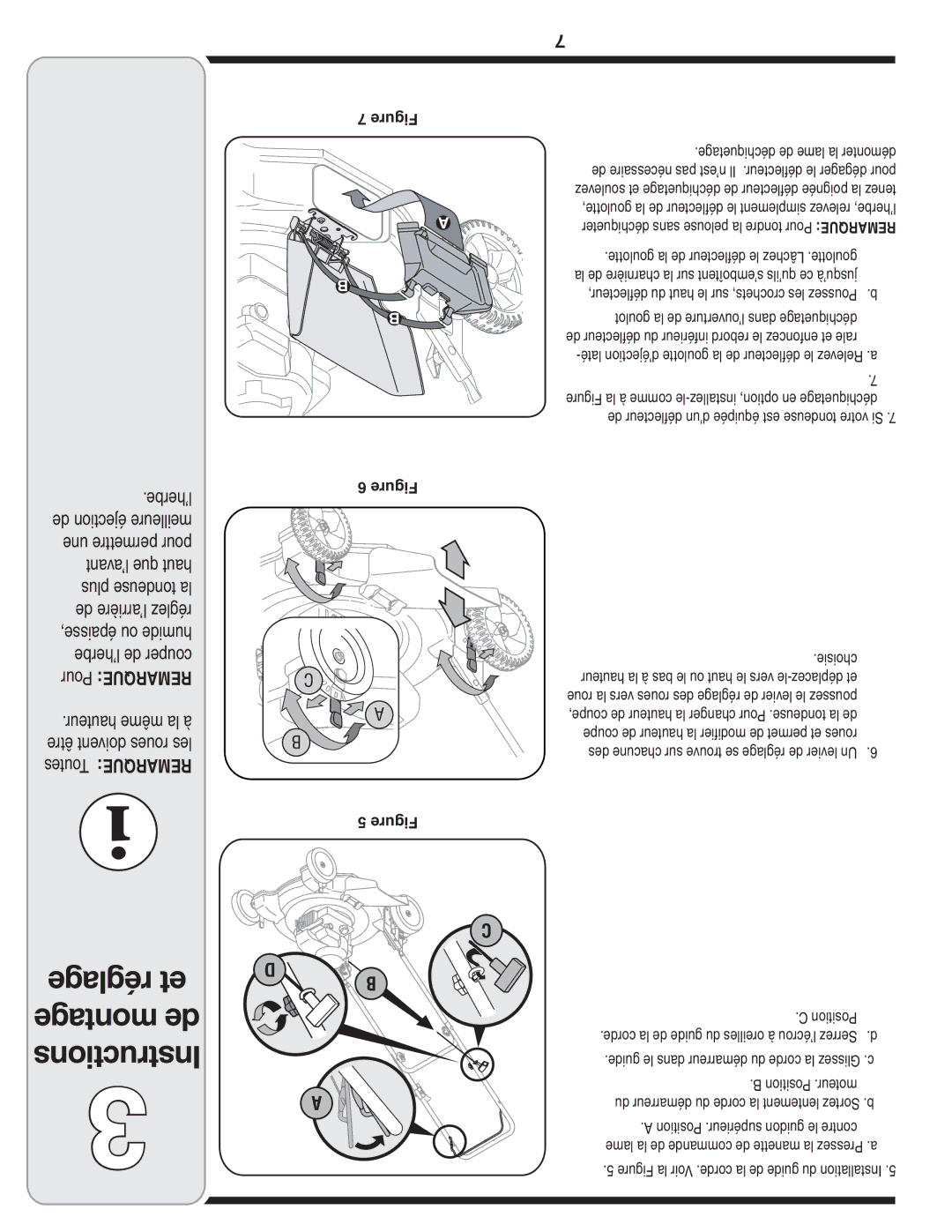 MTD 60-1616-6 Guide le dans démarreur du corde la Glissez .c, Figure la Voir .corde la de guide du Installation 