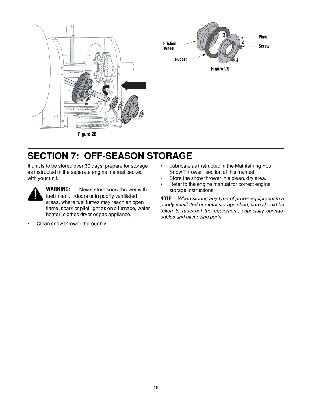 MTD 60-3753-6, 60-3754-4 manual OFF-SEASON Storage 