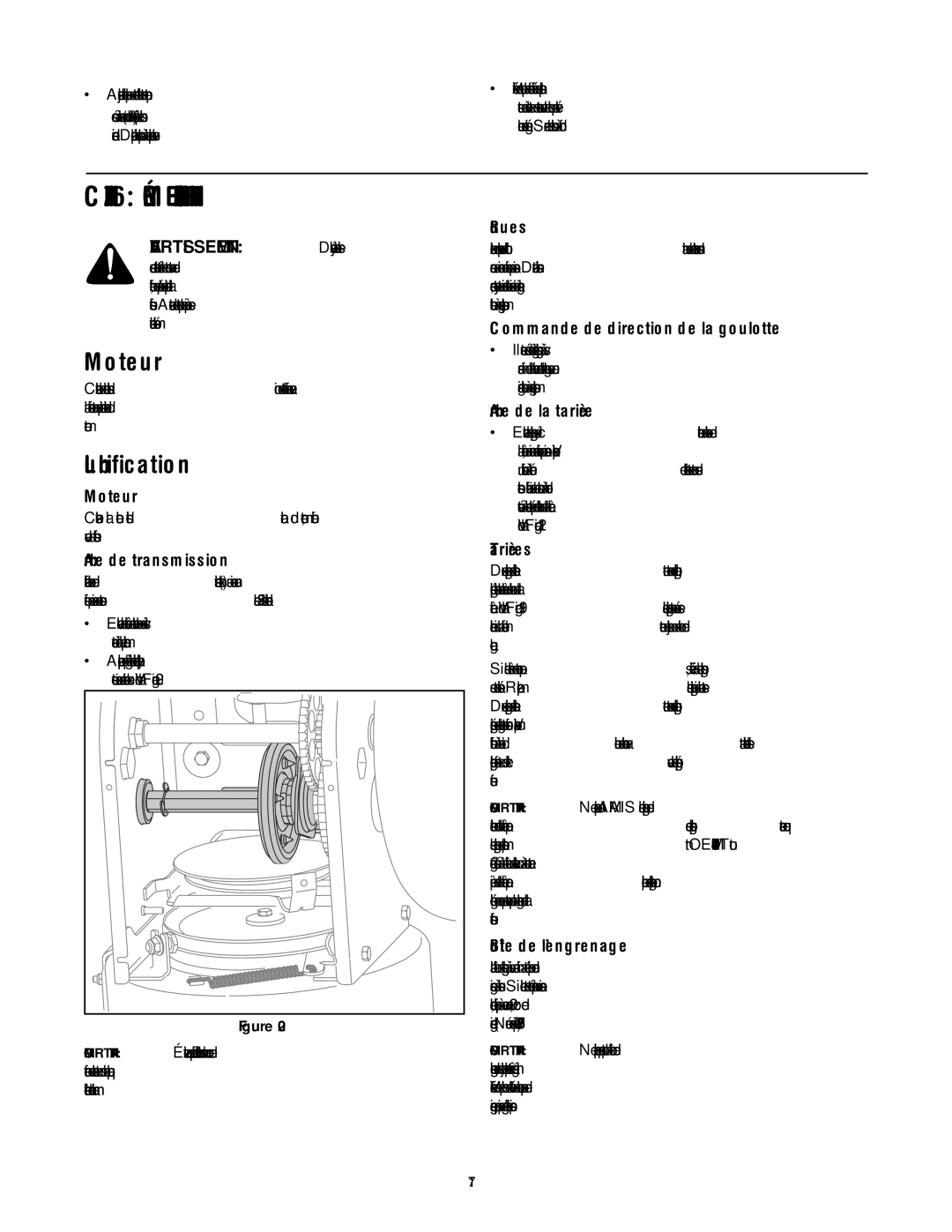 MTD 60-3754-4, 60-3753-6 manual Lubrification, Moteur 