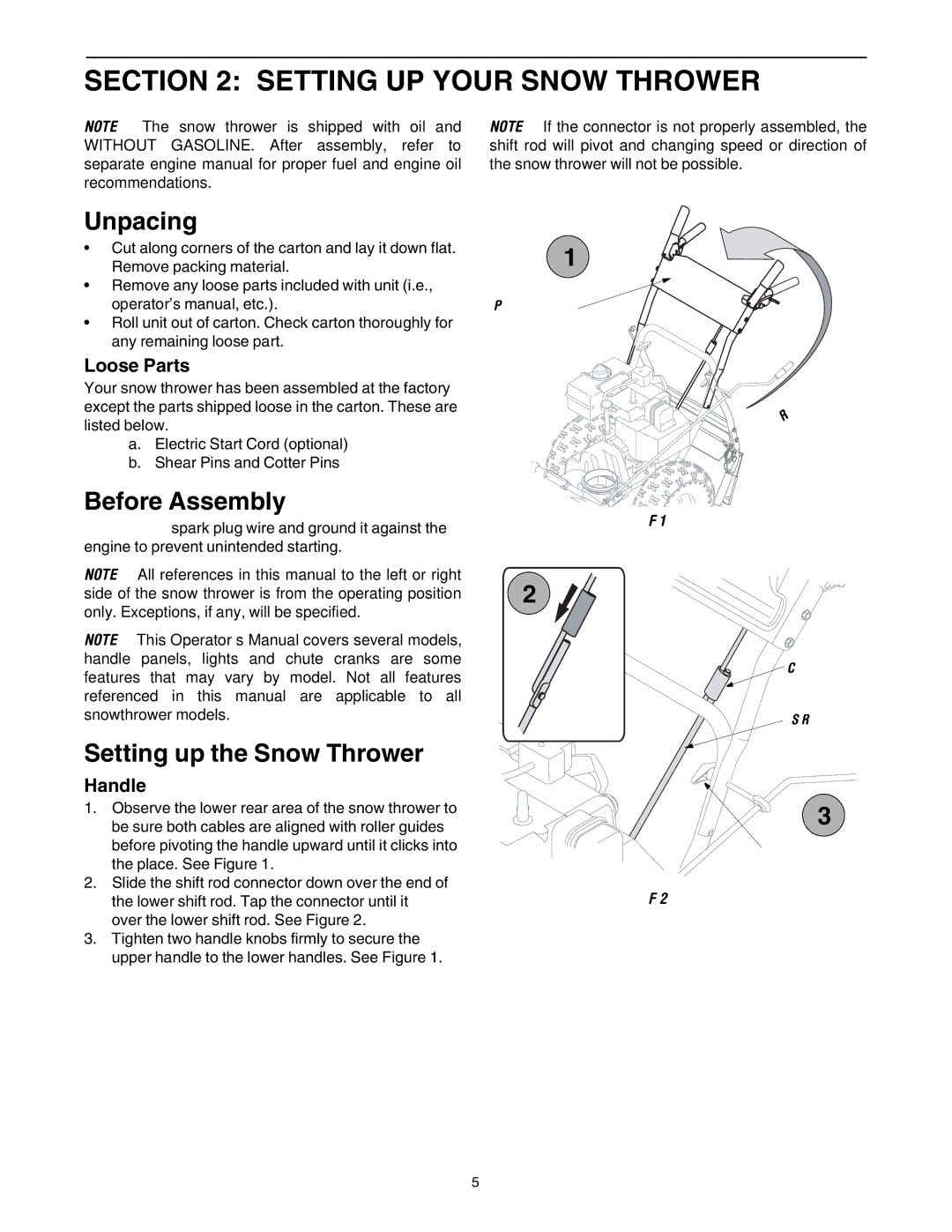 MTD 60-3753-6, 60-3754-4 manual Setting UP Your Snow Thrower, Unpacking, Before Assembly, Setting up the Snow Thrower 