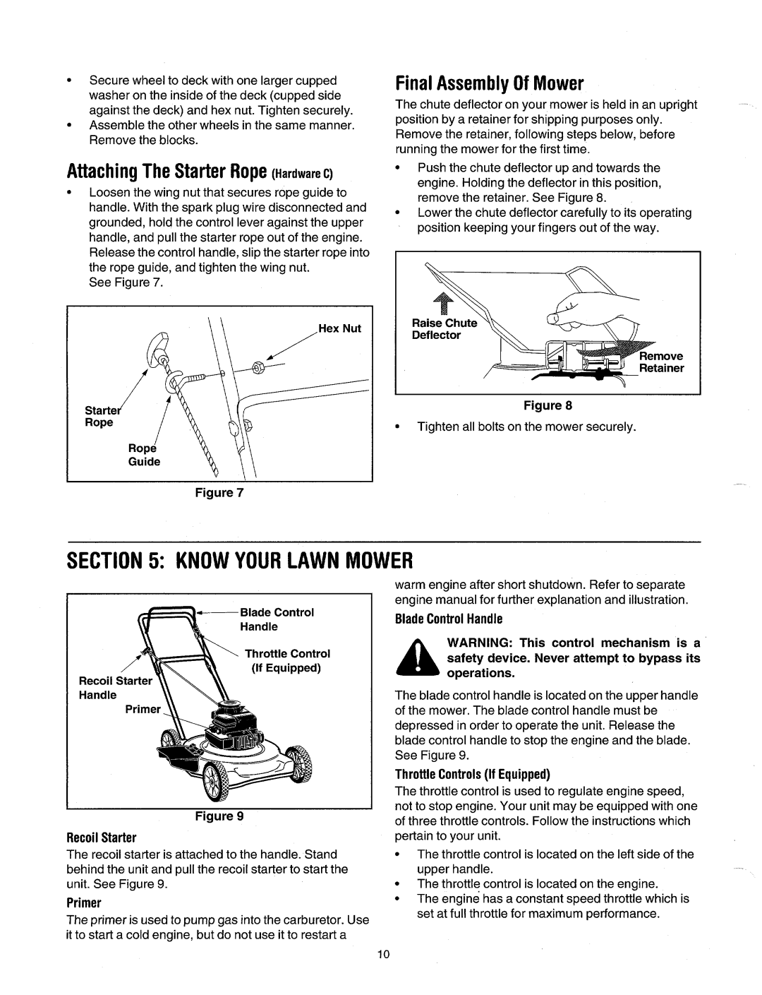 MTD 60 manual 