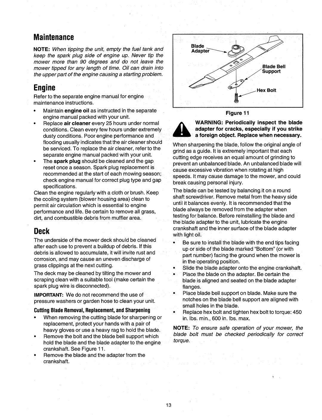 MTD 60 manual 