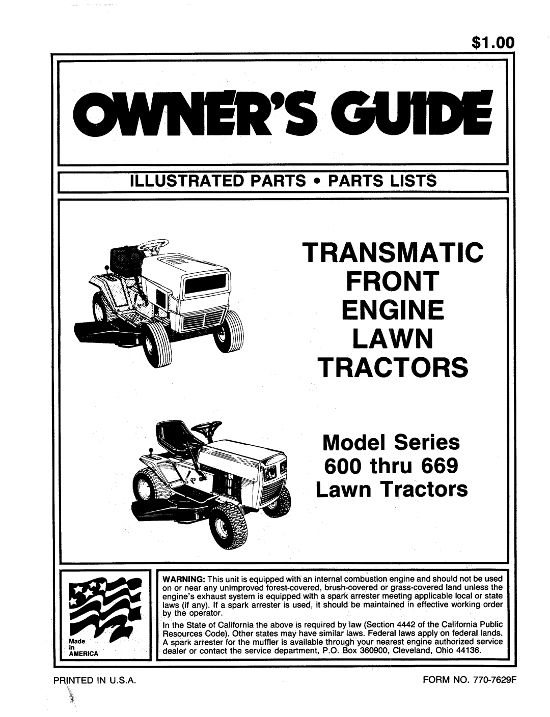 MTD 600-669 manual 