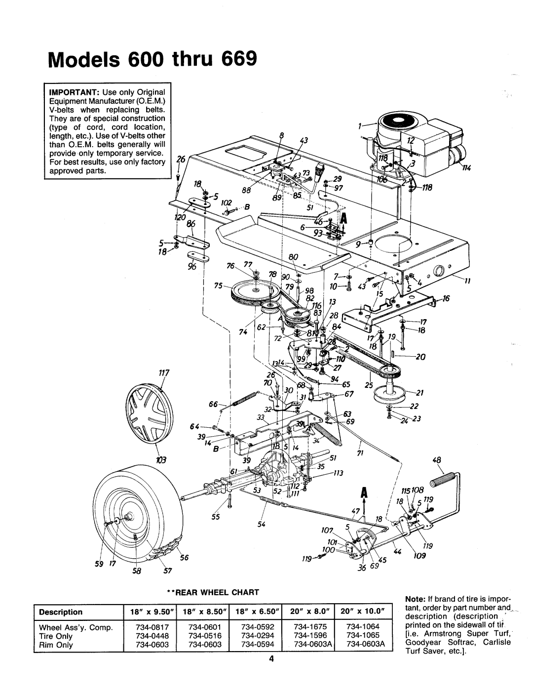 MTD 600-669 manual 