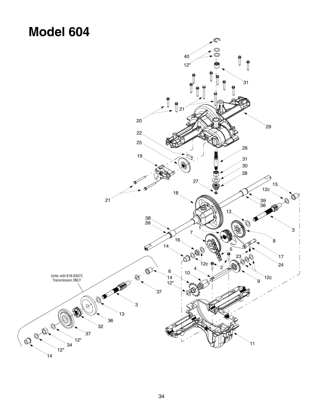 MTD 604 manual 31 30 12c 