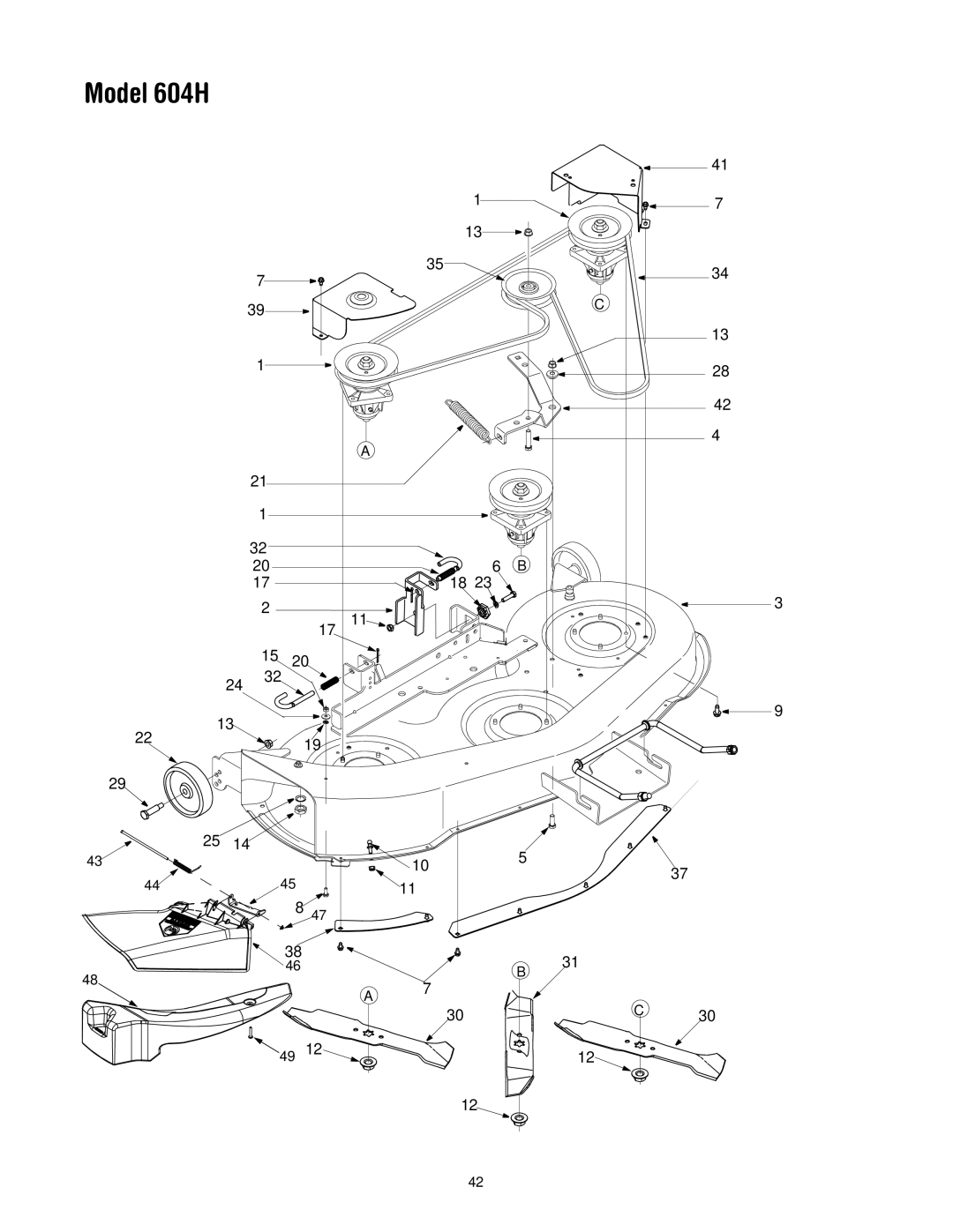 MTD manual Model 604H 