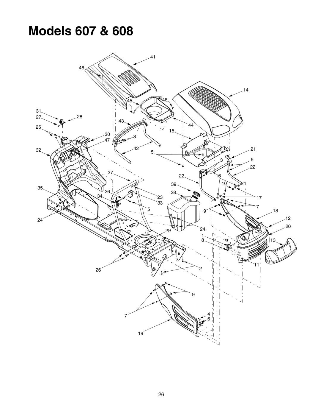 MTD manual Models 607 