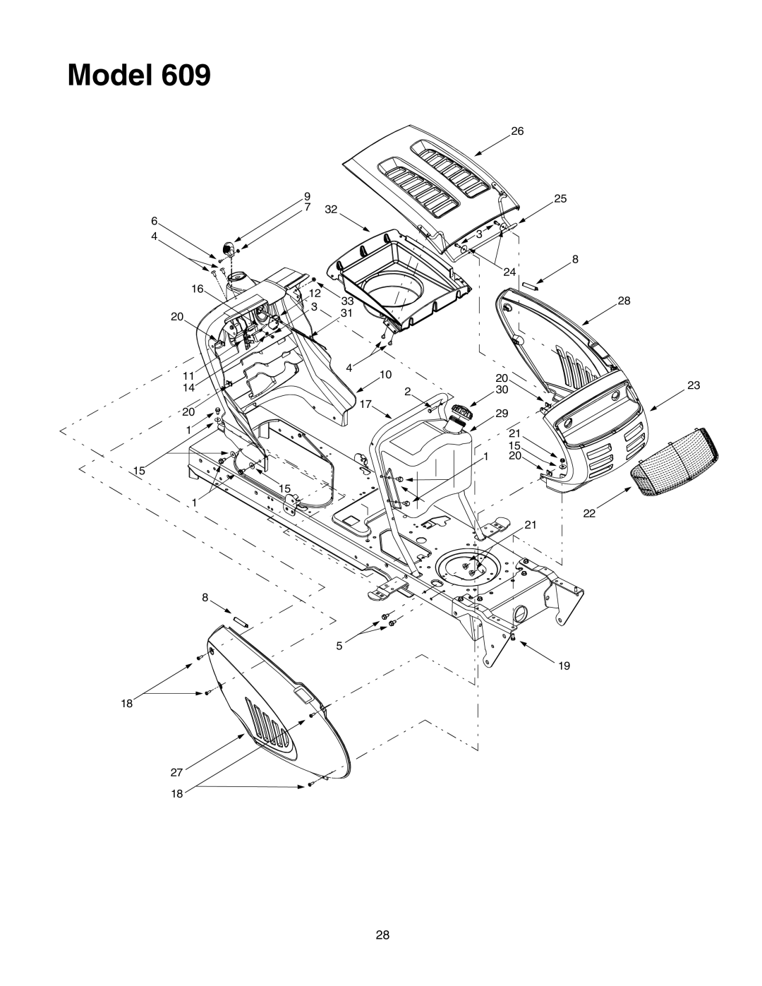 MTD 607 manual Model 