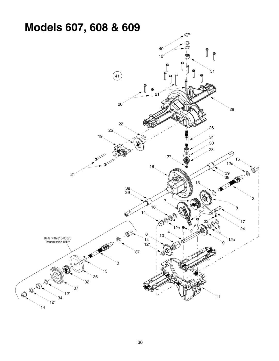 MTD 609, 608 manual 31 30 12c 