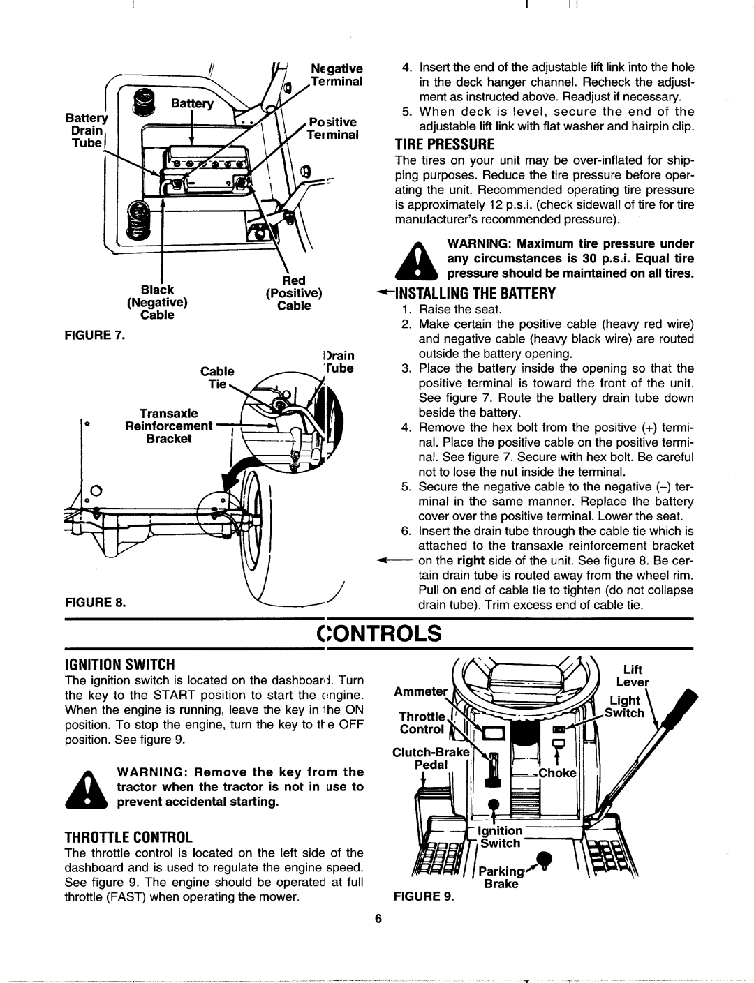 MTD 610-619 manual 