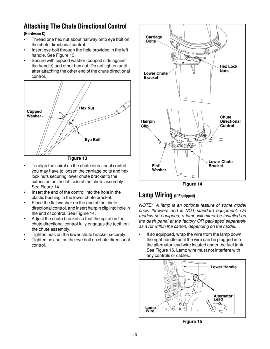 MTD 614E manual Attaching The Chute Directional Control 