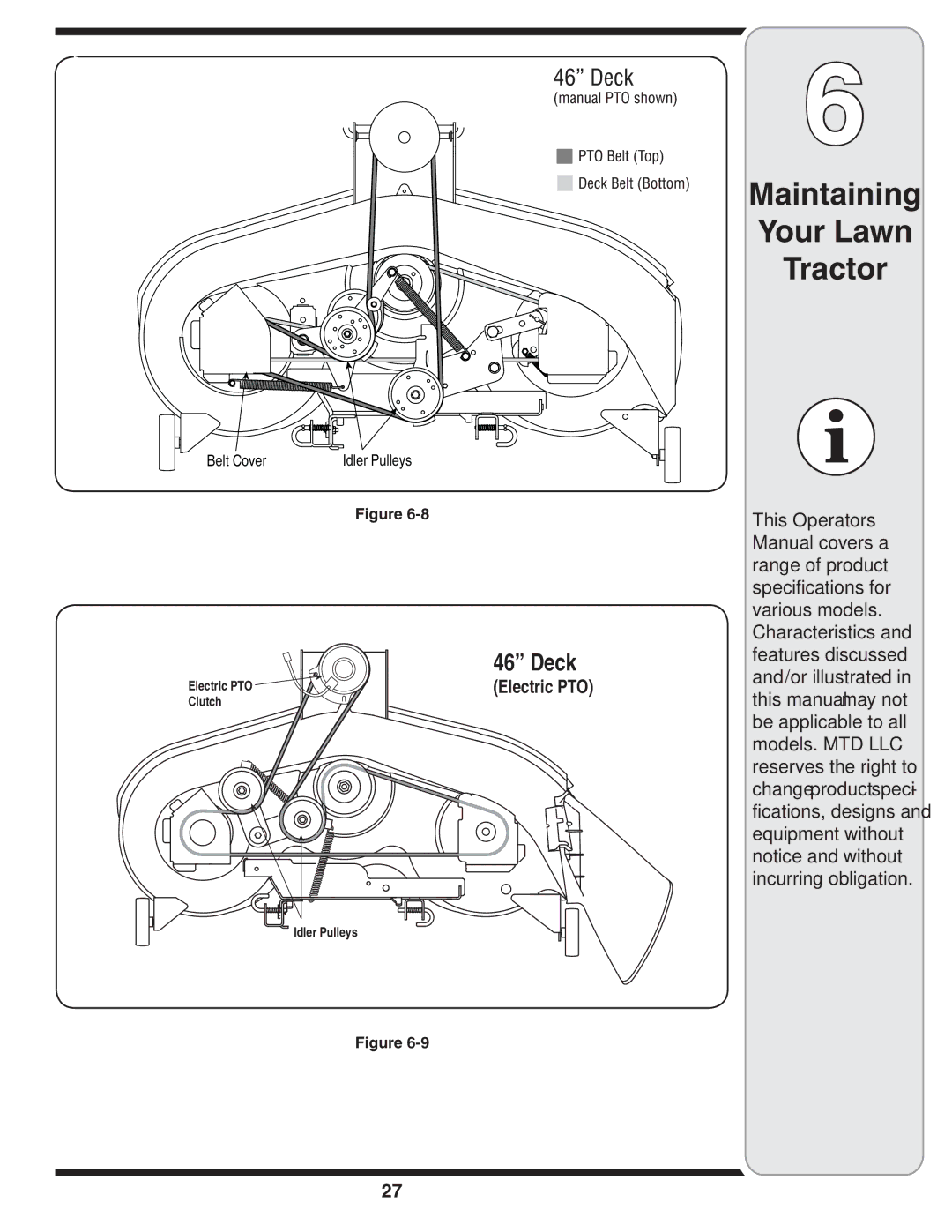 MTD 616 warranty Belt Cover 