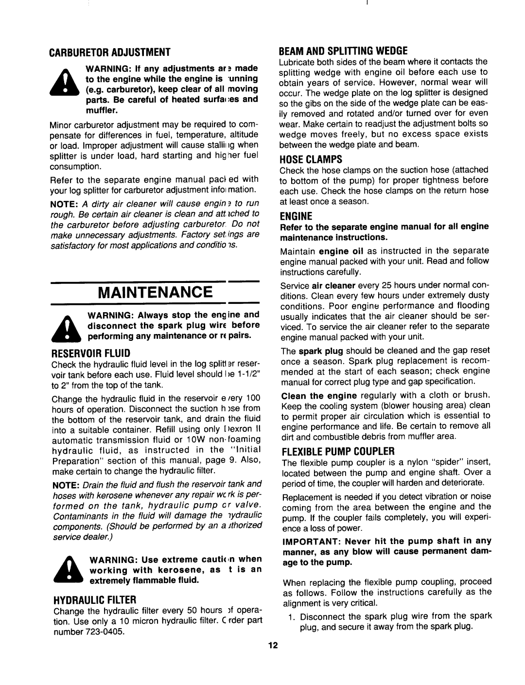 MTD 639 manual 