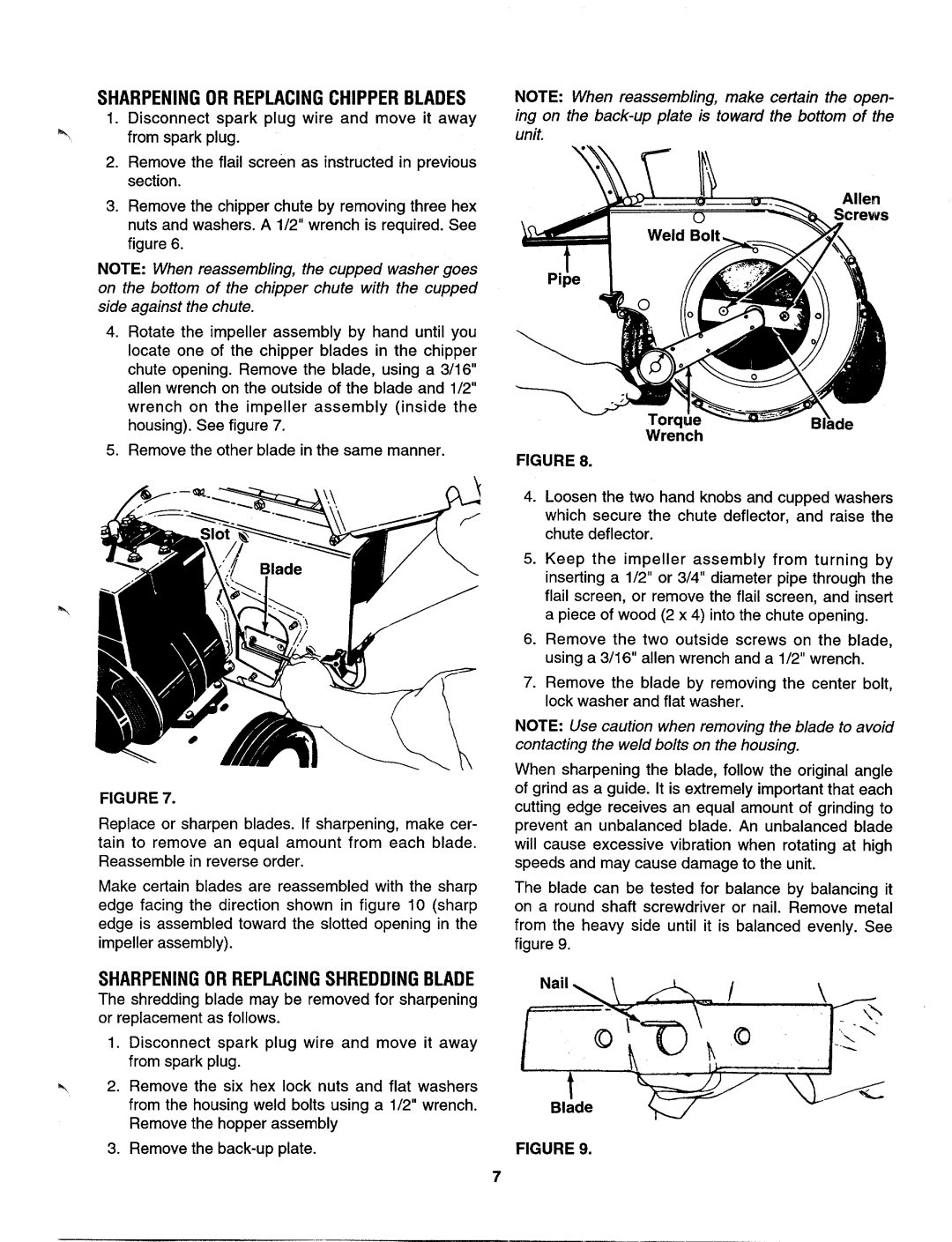 MTD 640A thru 645A manual 