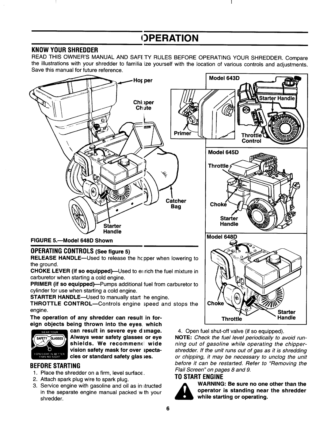 MTD 642D thru 648D manual 