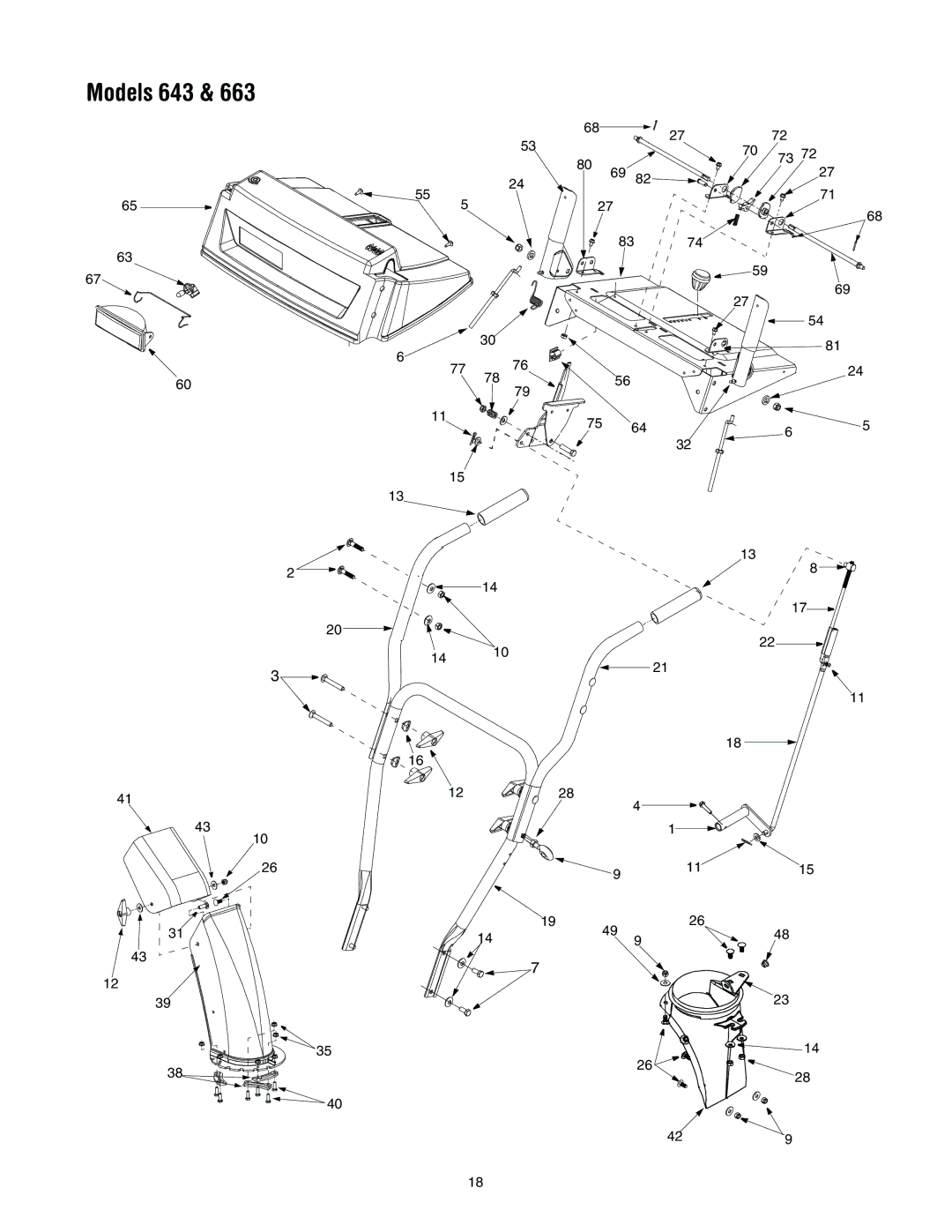 MTD 663, 643 manual 70 73 429 