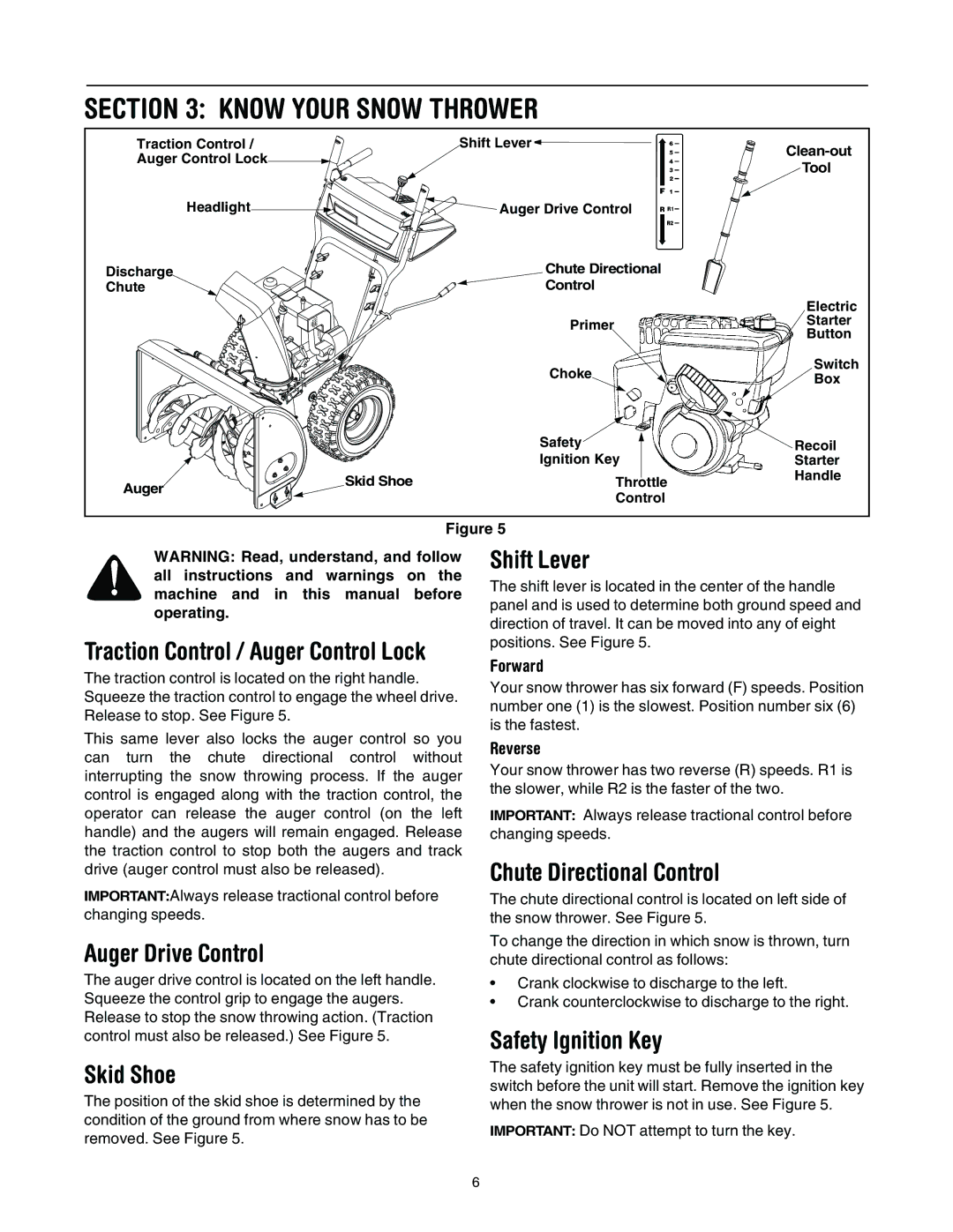 MTD 663, 643 manual Know Your Snow Thrower 