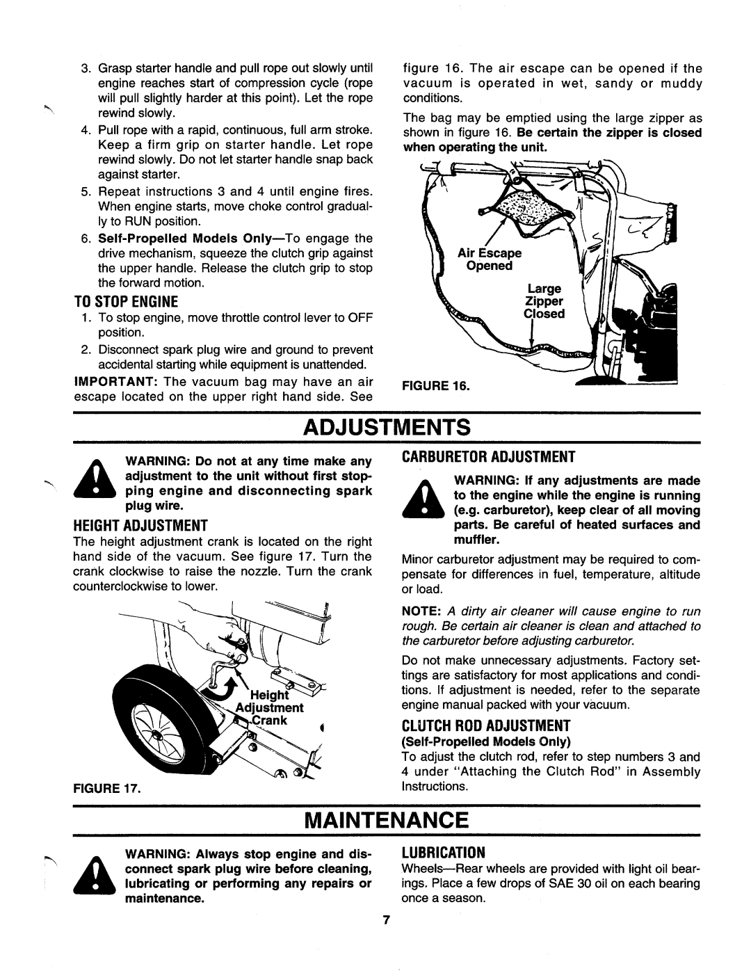 MTD 675 thru 689 manual 