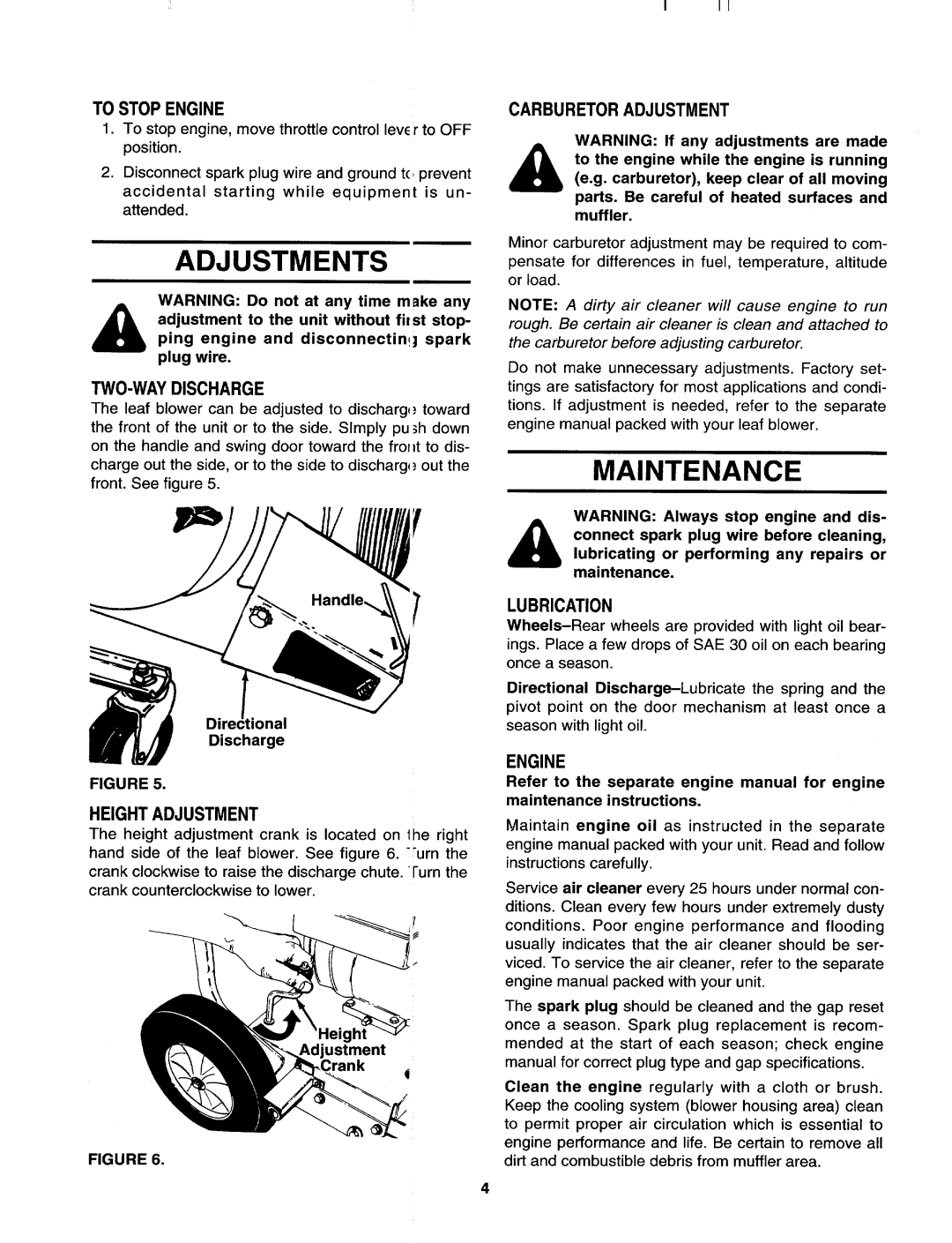 MTD 692 thru 693 manual 