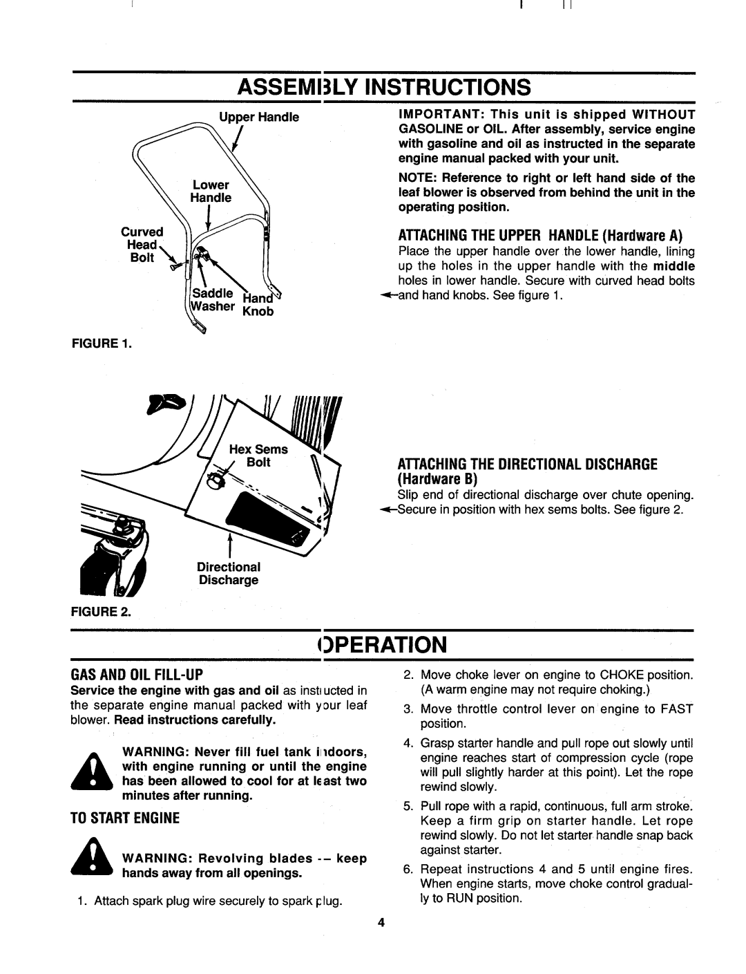 MTD 692 thru 699 manual 