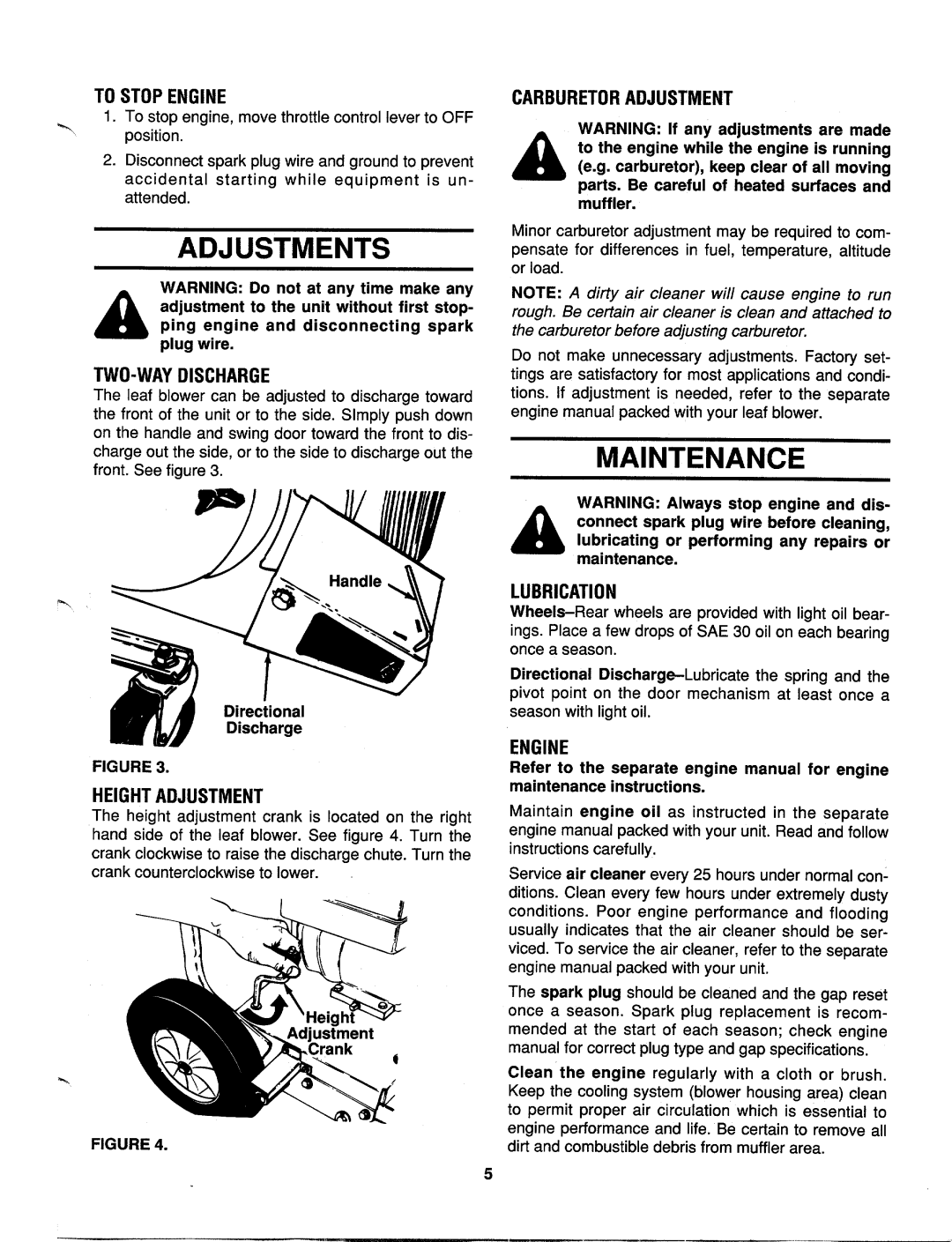 MTD 692 thru 699 manual 