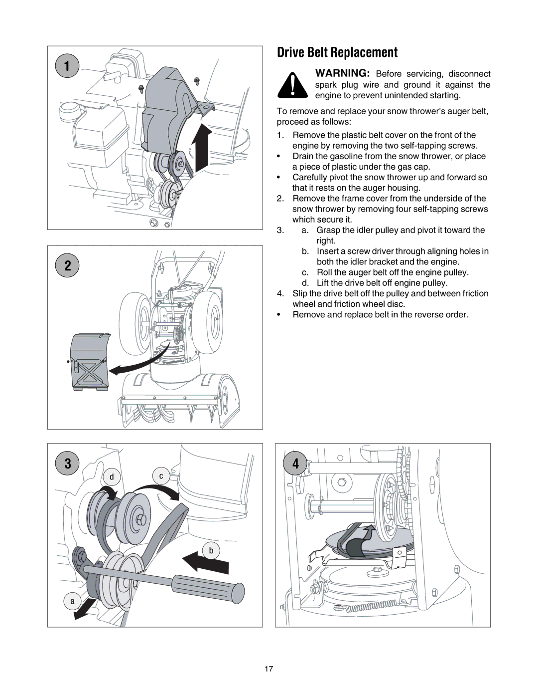 MTD 6DE manual Drive Belt Replacement 