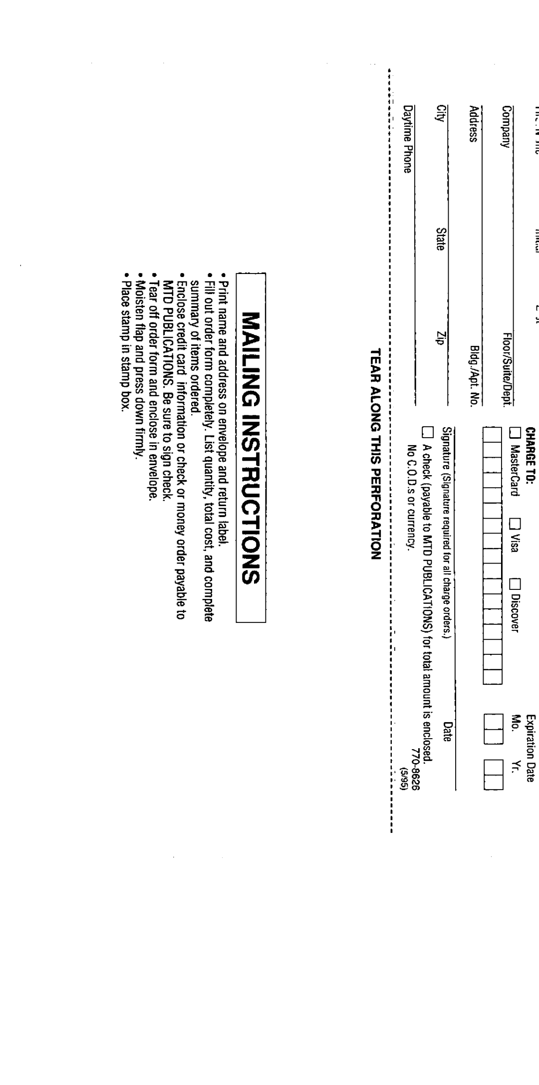 MTD 707 manual 