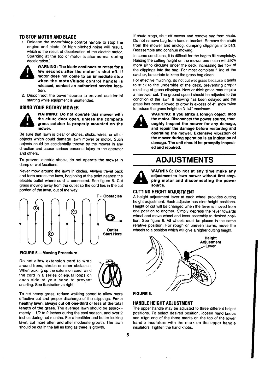 MTD 707 manual 