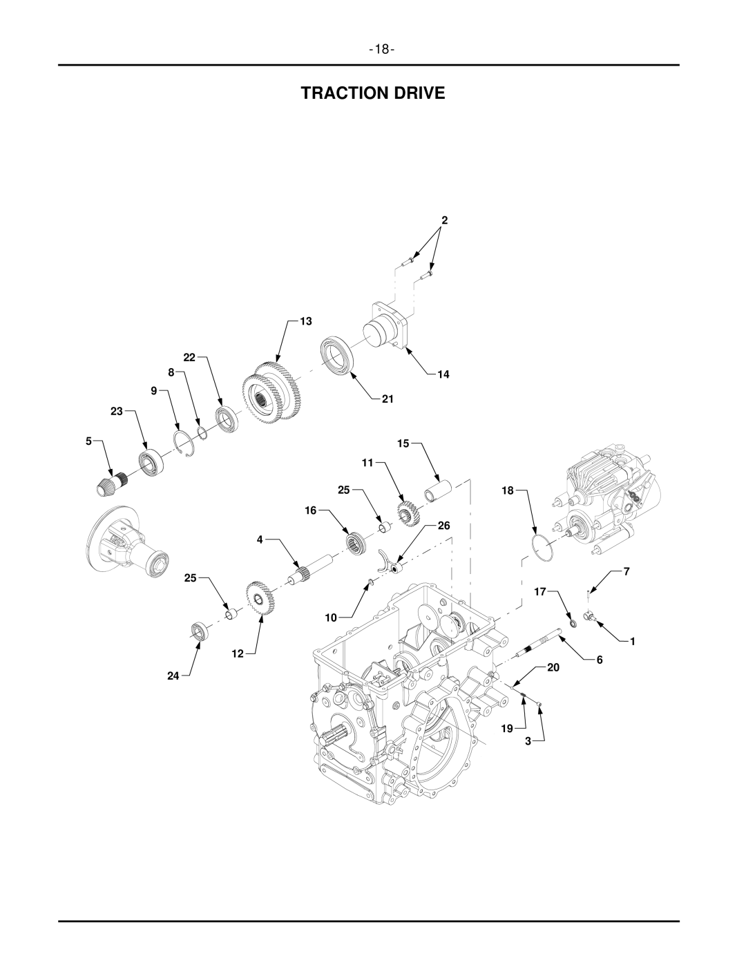 MTD 7252 manual Traction Drive 