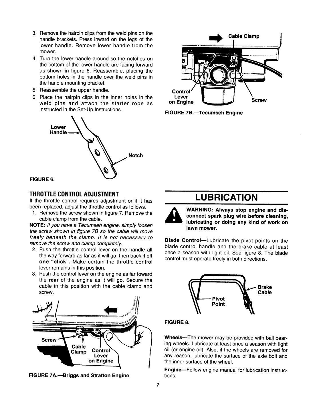 MTD 730 thru 738 manual 