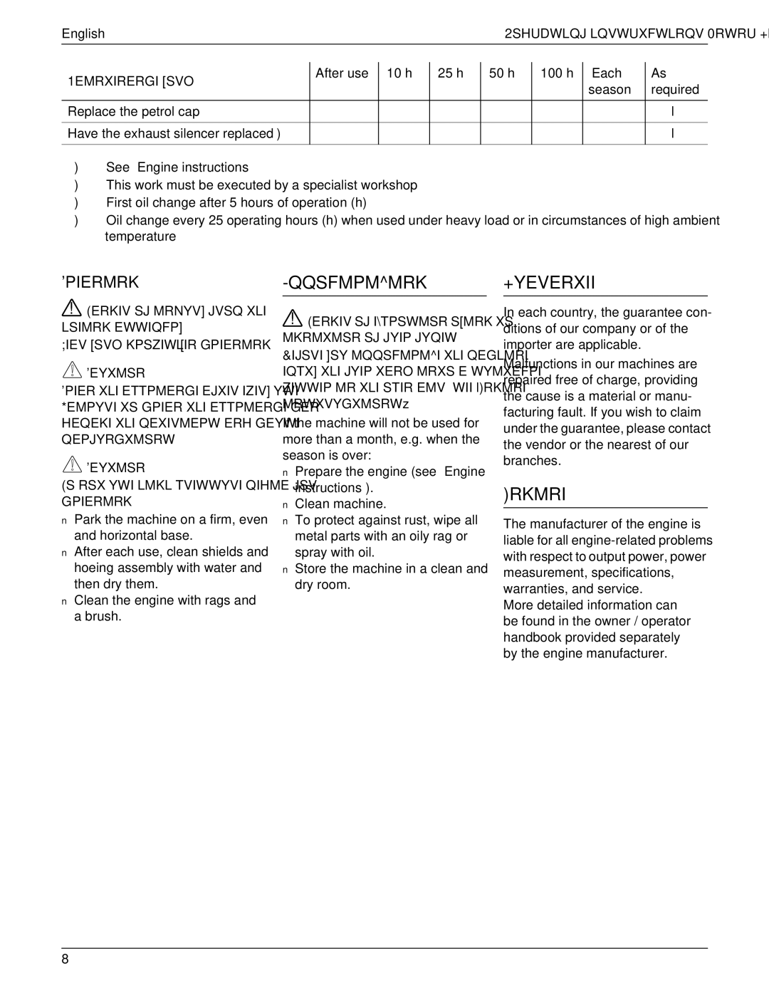 MTD 769-01558 manual Qqsfmpmmrk+Yeverxii, Rkmri, Piermrk 