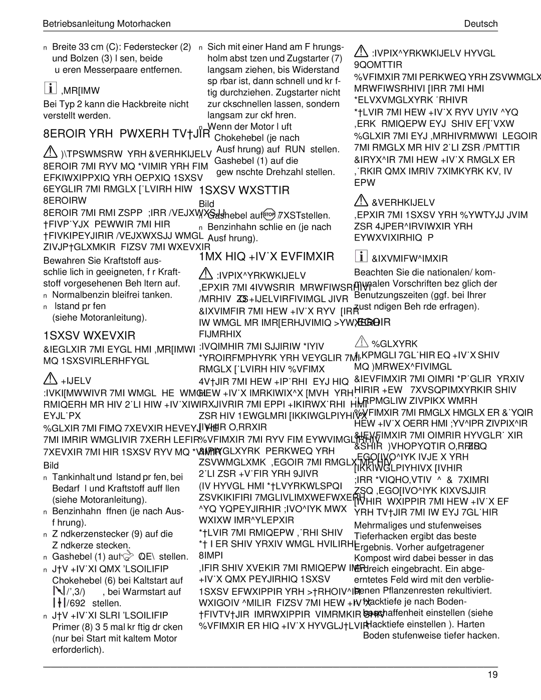 MTD 769-01558 manual 1SXSVWXEVXIR, 1SXSVWXSTTIR, 1MXHIQ+IVÇXEVFIMXIR, Egoir 