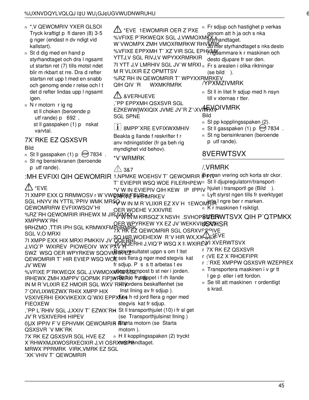 MTD 769-01558 manual 7XÇRKEEZQSXSVR, 4EVOIVMRK, ¸Vrmrk 