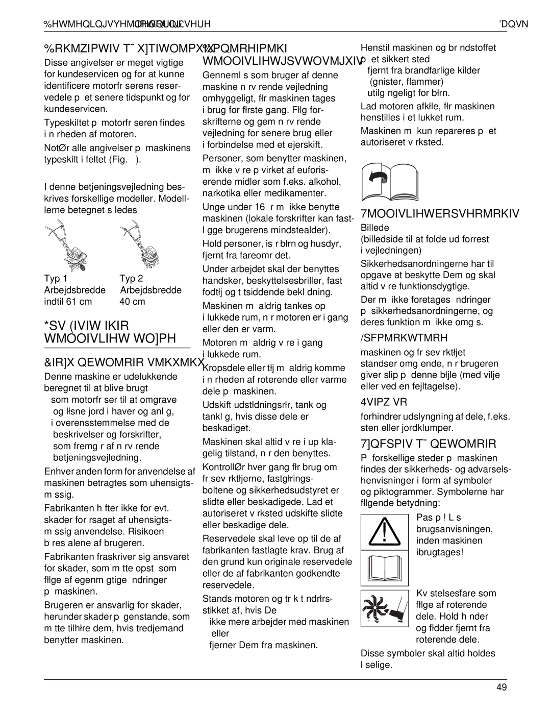 MTD 769-01558 manual Sviviwikir Wmooivlihwwoph, 7MOOIVLIHWERSVHRMRKIV, 7QFSPIVTÅQEWOMRIR, Irxqewomrirvmkxmkx, Sfpmrkwtmrh 